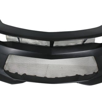 Duraflex® - Grid Style Fiberglass Front Bumper with Integrated Air Ducts and Splitters (Unpainted)