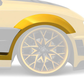 Duraflex® - CCG Style Wide Body Fiberglass Front Fender Flares (Unpainted)