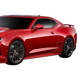 Duraflex® - Racer Style Fiberglass Side Skirts (Unpainted)
