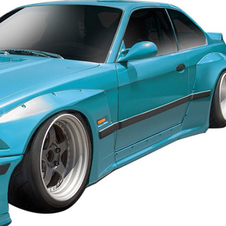 Duraflex® - Circuit Style Fiberglass Side Skirts (Unpainted)
