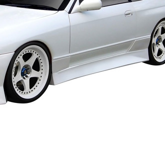 Duraflex® - V-Speed Style Fiberglass Side Skirts (Unpainted)