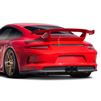 Duraflex® - GT3 Style Fiberglass Rear Bumper with Reflectors (Unpainted)