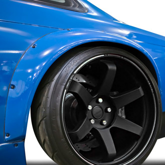 Duraflex® - RBS V2 Style Wide Body Fiberglass Rear Fender Flares (Unpainted)