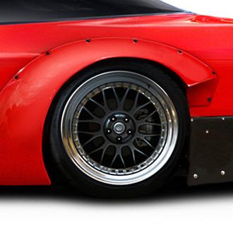 Duraflex® - RBS V3 Style Fiberglass Rear Fender Flares (Unpainted)
