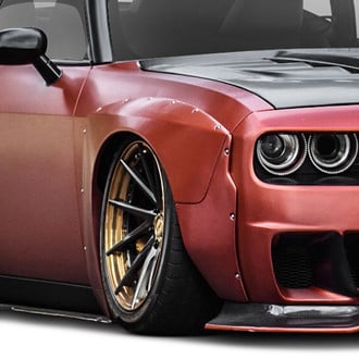 Duraflex® - Circuit Style Fiberglass Front Fender Flares (Unpainted)