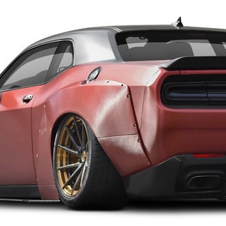 Duraflex® - Circuit Style Fiberglass Rear Fender Flares (Unpainted)