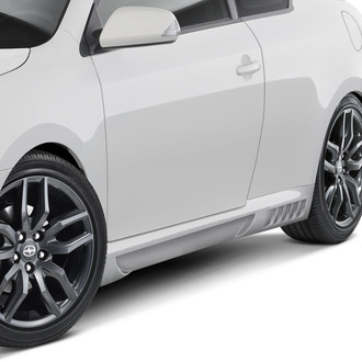 Duraflex® - Racer Style Fiberglass Side Skirts (Unpainted)