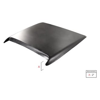 Duraflex® - Type 9 Ram Air Style Fiberglass Hood Scoop (Unpainted)