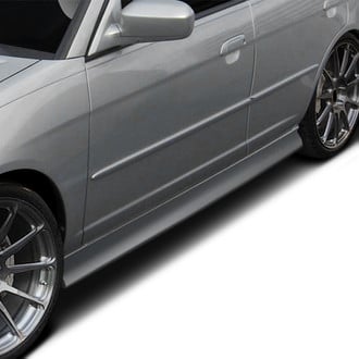 Duraflex® - Sleek Style Fiberglass Side Skirts (Unpainted)