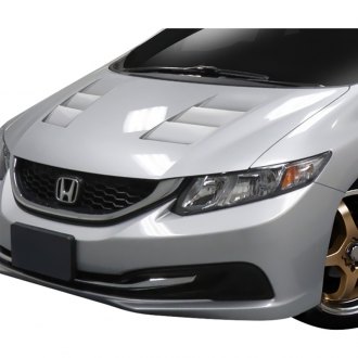 Honda Civic Custom Hoods  Carbon Fiber, Fiberglass u2014 CARiD.com