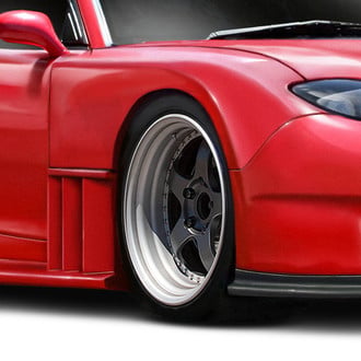 Duraflex® - Bossen Style Fiberglass Wide Body Front Fenders (Unpainted)