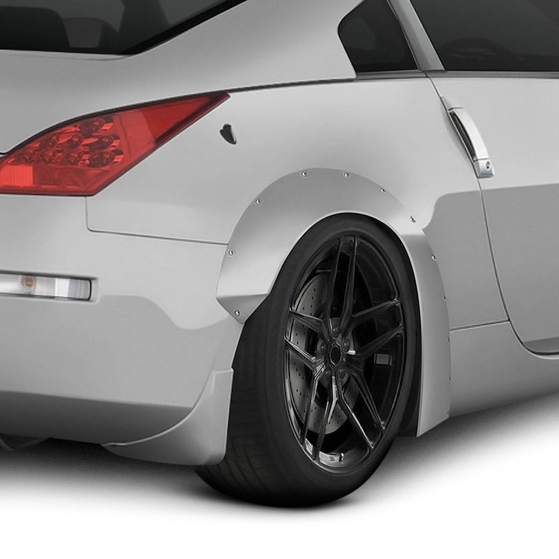 Duraflex® 114547 V3 Style 70mm Fiberglass Rear Fender Flares (Unpainted)