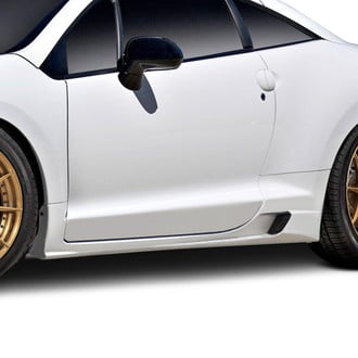 Duraflex® - Gator Style Fiberglass Side Skirt Rocker Panels (Unpainted)