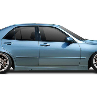 Duraflex® - H-Spec Style Fiberglass Side Skirt Rocker Panels (Unpainted)