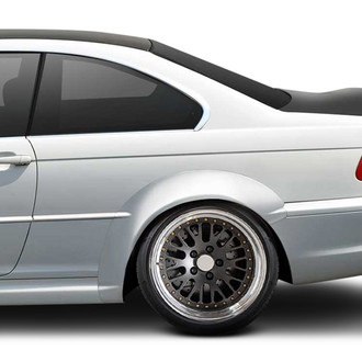 Duraflex® - M3 Look Style Fiberglass Rear Fender Flares (Unpainted)