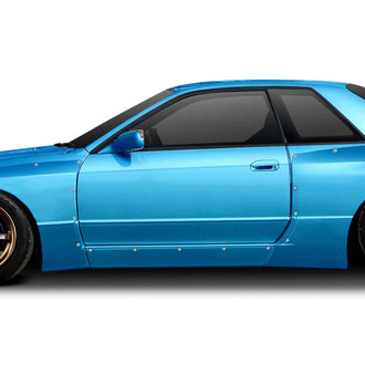 Duraflex® - TKO RBS Style Fiberglass Side Skirt Rocker Panels (Unpainted)