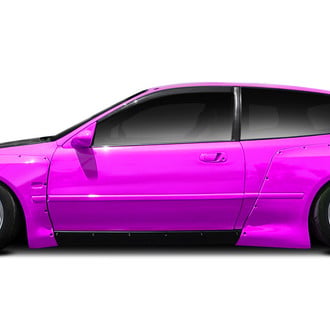 Duraflex® - TKO RBS Style Fiberglass Wide Body Side Skirt Rocker Panels (Unpainted)