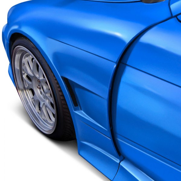  Duraflex® - V Speed Style Fiberglass Wide Body Front Fenders (Unpainted)