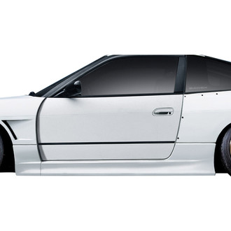 Duraflex® - V Speed Style Fiberglass Wide Body Side Skirt Rocker Panels (Unpainted)