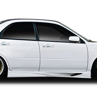 Duraflex® - VT-X Style Fiberglass Side Skirt Rocker Panels (Unpainted)