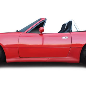 Duraflex® - Works Style Fiberglass Side Skirt Rocker Panels (Unpainted)