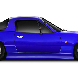 Duraflex® - Afterburner Style Fiberglass Side Skirt Rocker Panels (Unpainted)