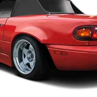 Duraflex® - Afterburner Style Fiberglass Rear Fender Flares (Unpainted)