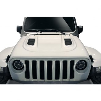 Jeep Wrangler Custom Hoods | Carbon Fiber, Fiberglass, Scoops, Vents