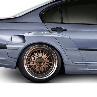 Duraflex® - Circuit Style Wide Body Fiberglass Front and Rear Fender Flares (Unpainted)