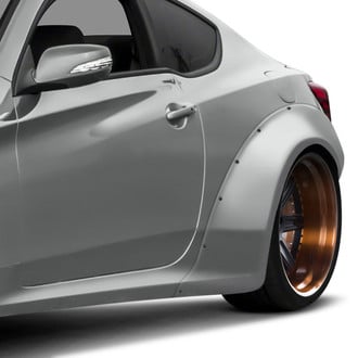 Duraflex® - MSR V2 Style 70mm Fiberglass Rear Fender Flares (Unpainted)