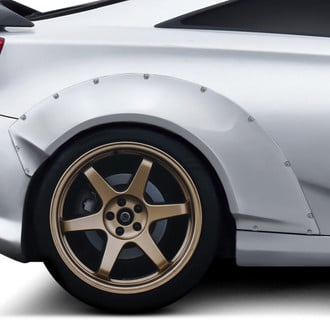 Duraflex® - RBS Style Fiberglass Rear Fender Flares (Unpainted)