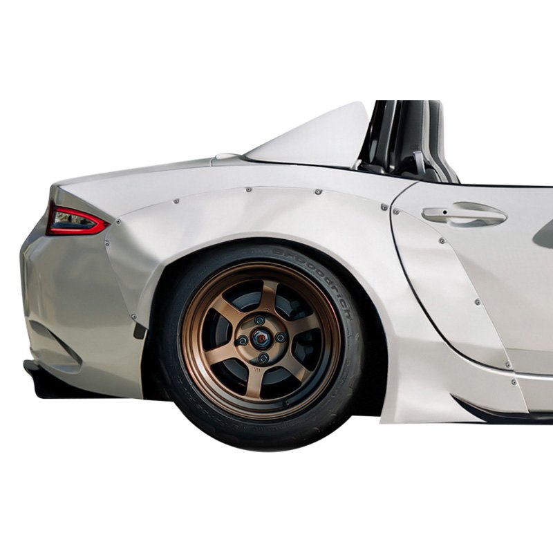 Duraflex Tko Rbs Style Fiberglass Rear Fender Flares Unpainted