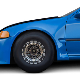 Duraflex® - Dragster Style Fiberglass Front Fenders (Unpainted)
