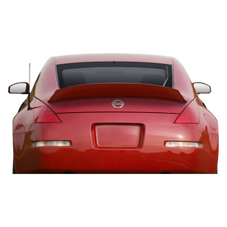 Duraflex® - V Speed Style Fiberglass Rear Lip Spoiler (Unpainted)