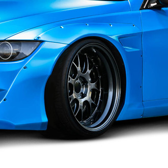 Duraflex® - RBS Style Fiberglass Front Fender Flares (Unpainted)