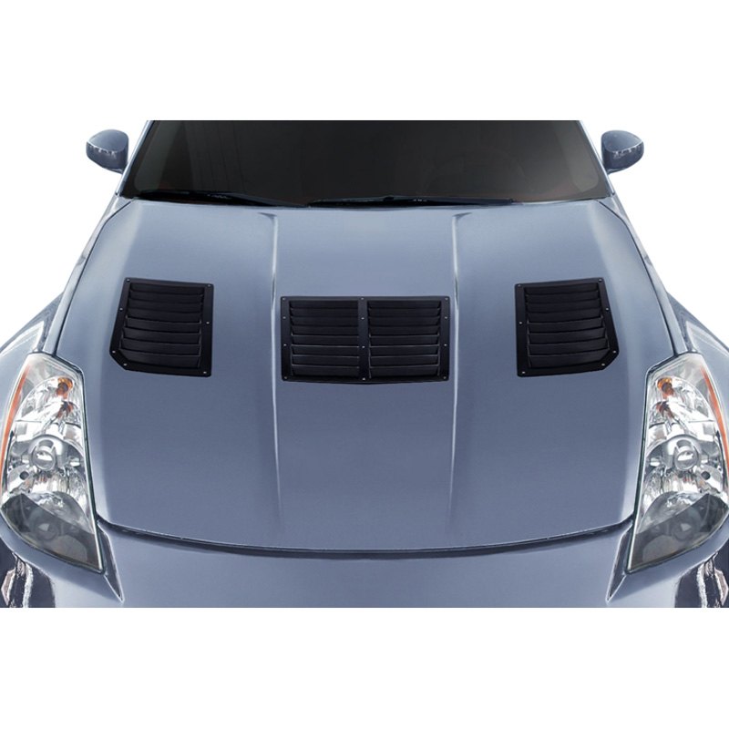 Duraflex® 116506 GT1 Style Fiberglass Hood Vents (Unpainted)