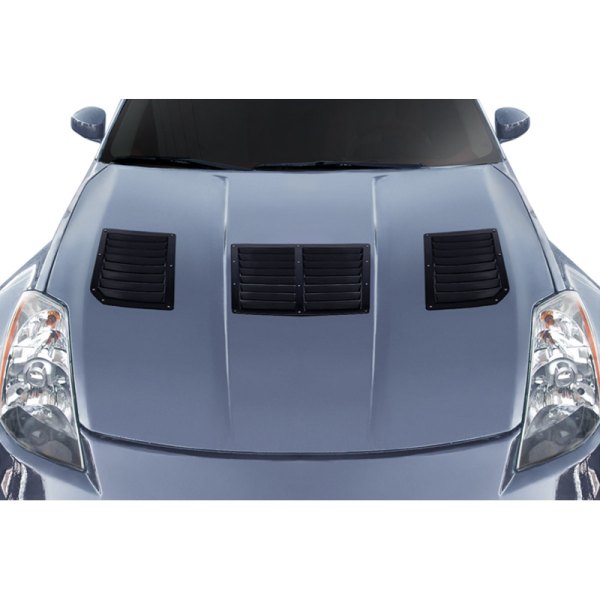 Duraflex® 116506 GT1 Style Fiberglass Hood Vents (Unpainted)