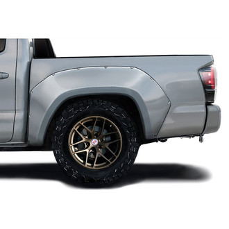 Duraflex® - Circuit Style Fiberglass Rear Fender Flares (Unpainted)