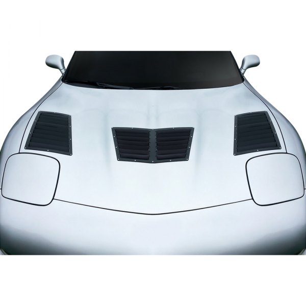 Duraflex® - GT1 Style Fiberglass Hood Vents (Unpainted)
