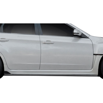 Duraflex® - S206 Style Fiberglass Side Skirt Splitters (Unpainted)