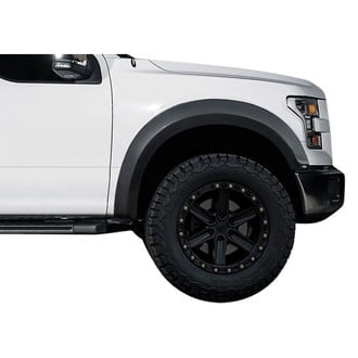 Duraflex® - Raptor Look Style Fiberglass Front and Rear Fender Flares (Unpainted)
