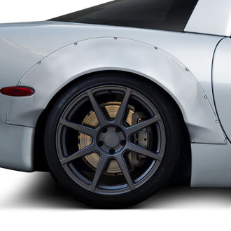 Duraflex® - Circuit Style Fiberglass Rear Fender Flares (Unpainted)