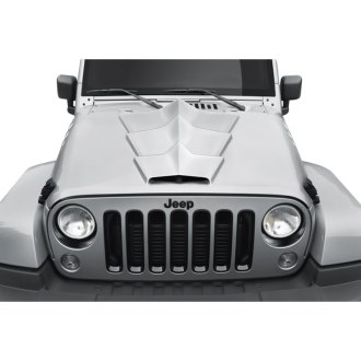 2016 Jeep Wrangler Custom Hoods | Carbon Fiber, Fiberglass — CARiD.com