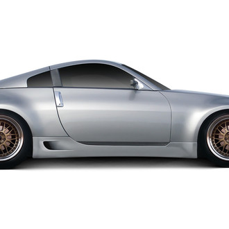 Duraflex® - G Force Style Fiberglass Side Skirt Rocker Panels (Unpainted)