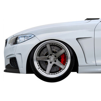 Duraflex® - MHR Style Fiberglass Wide Body Front Fender Flares (Unpainted)