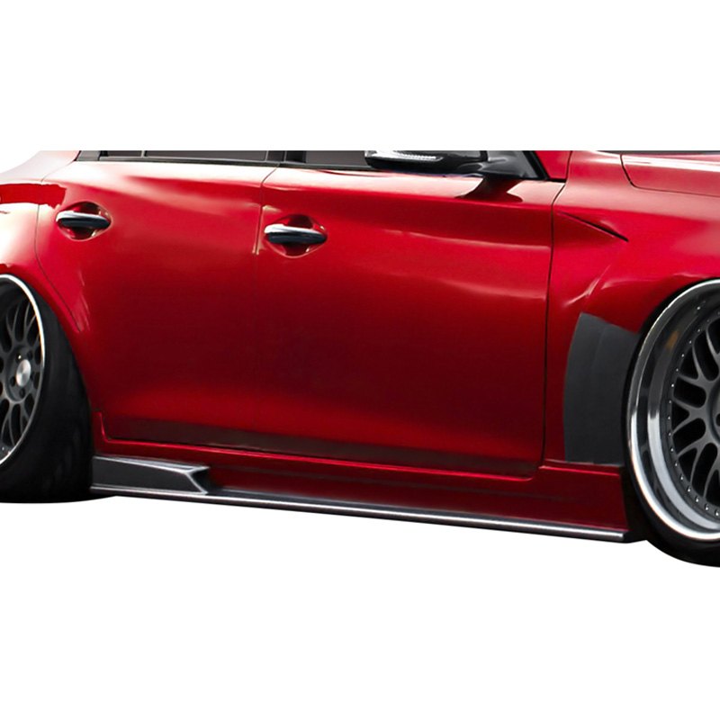 Duraflex® 117098 Bltz Style Fiberglass Side Skirts (Unpainted)