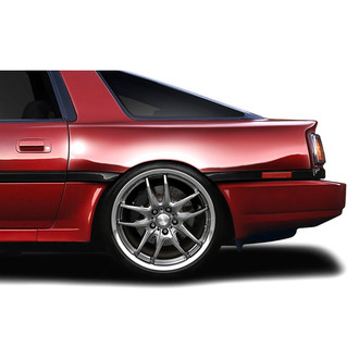 Duraflex® - A-Spec Style Fiberglass Rear Fender Flares (Unpainted)