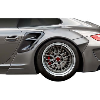 Duraflex® - LBW Style Fiberglass Rear Fender Flares (Unpainted)