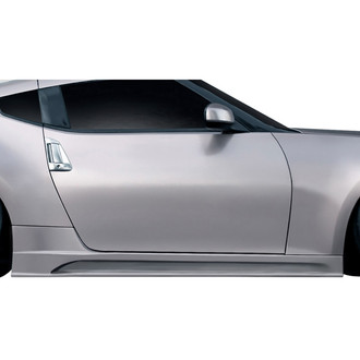 Duraflex® - Motion Wave Style Fiberglass Side Skirts (Unpainted)