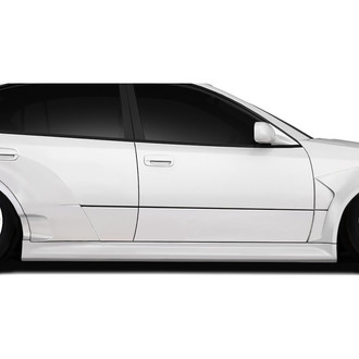 Duraflex® - Blaze Style Fiberglass Wide Body Side Skirt Rocker Panels (Unpainted)
